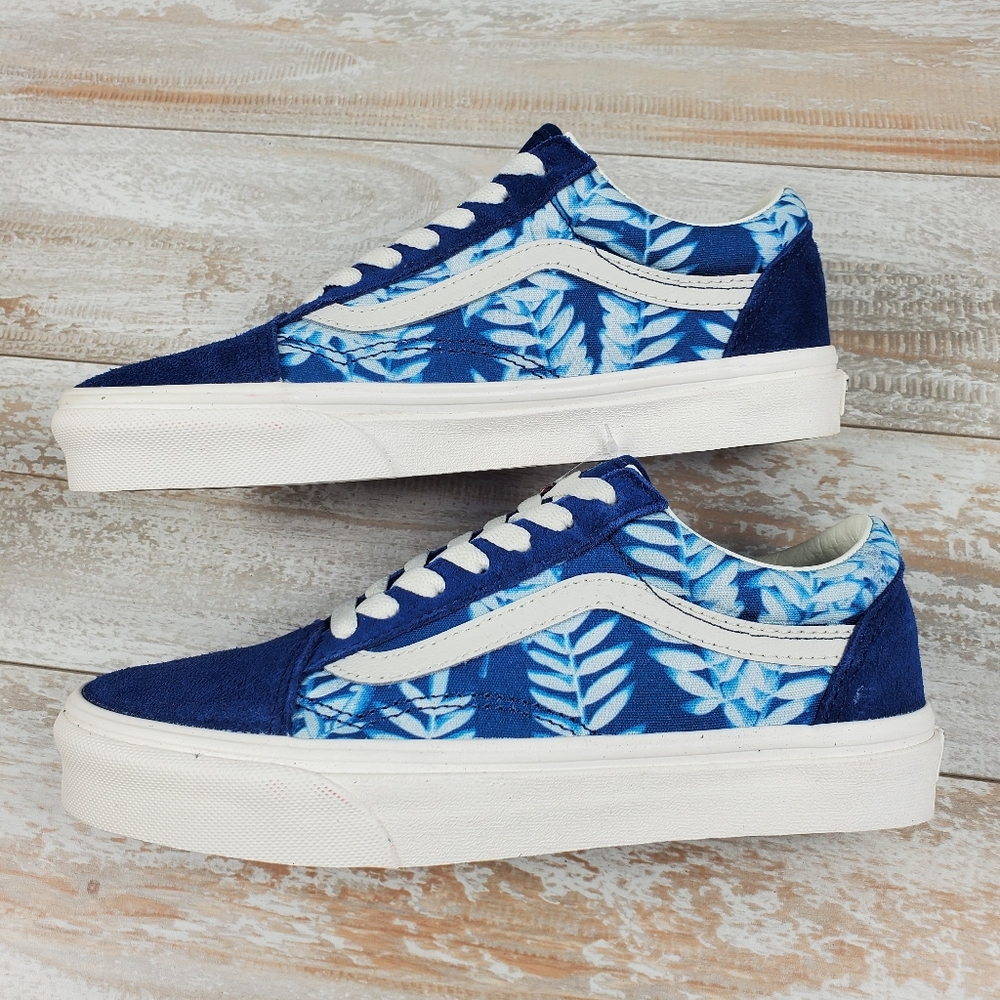 Vans Old Skool Solar Floral True Blue Marshmallow - Picture 6 of 9